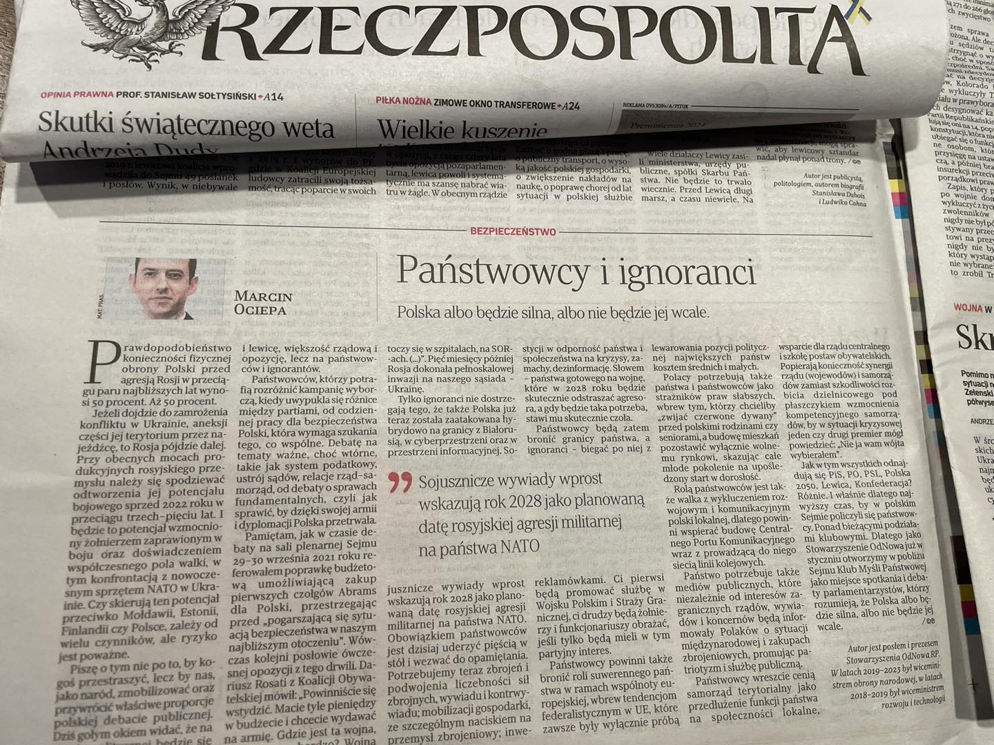 Artykuł w Rzeczpospolitej